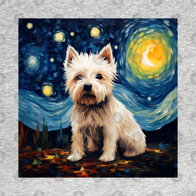 Gift for West Highland White Terrier owner (Painting) by NatashaCuteShop